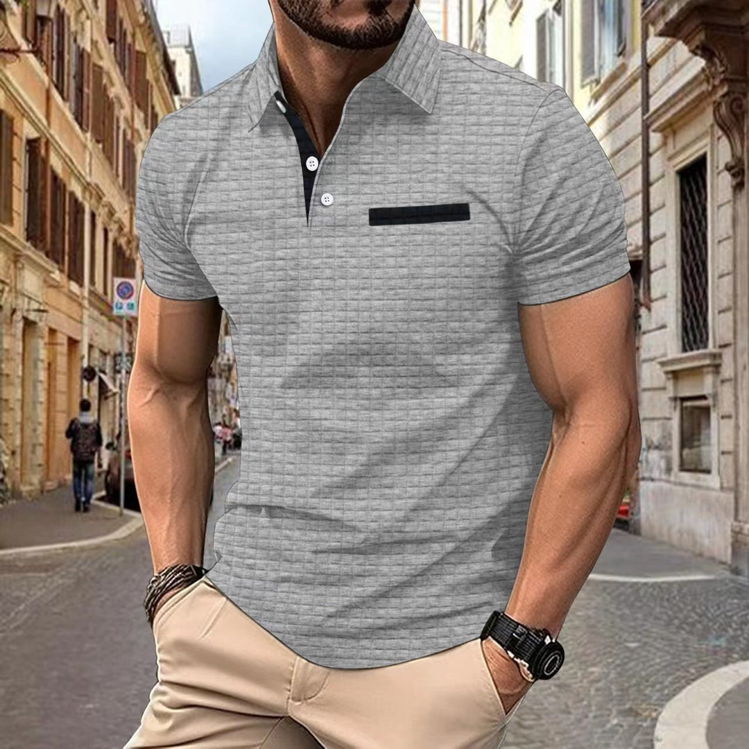 Premium men's structured short sleeve polo. A key piece for modern men's fashion, stylish & comfortable.