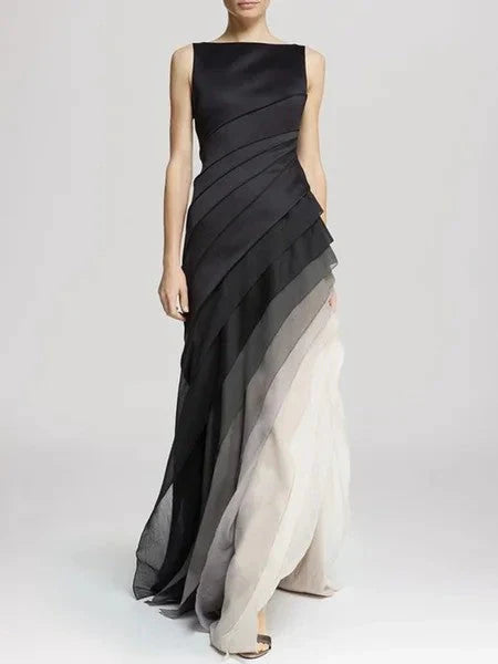 Elegant women's Sherica ombre maxi dress, flattering and perfect for special occasions or evening parties.
