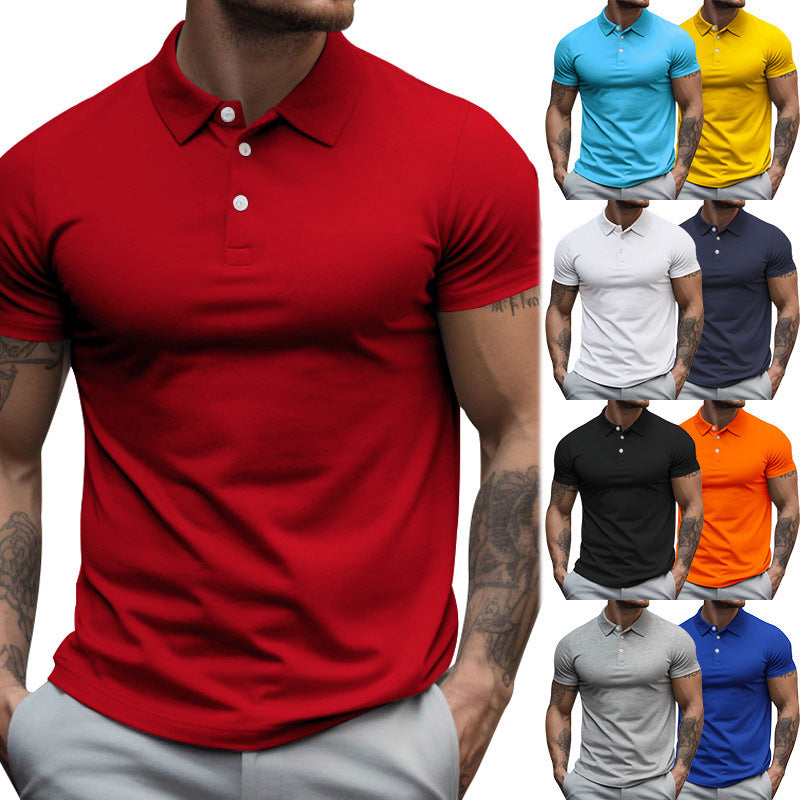 Men's Performance Polo Shirt in a vibrant color, ideal for casual wear & athletic activities.