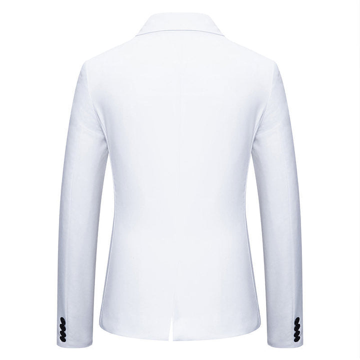 Elegant men's party wear blazer with contrasting lapels, a modern jacket for special events & formal occasions.