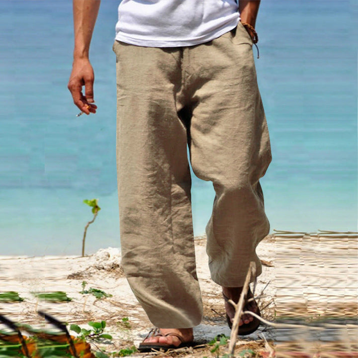 Essential men's lightweight trousers, designed for breathable comfort & casual summer style.