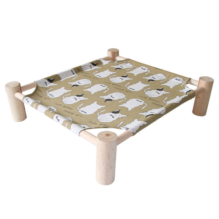 Easy clean cat hammock, elevated design ensures a cool and comfortable pet sleeping spot.