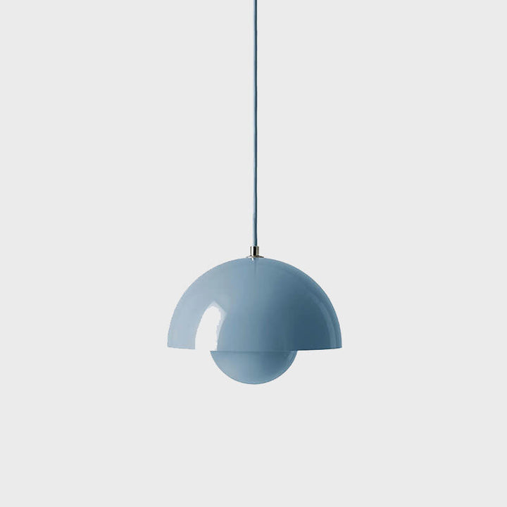 Modern Nordic pendant, a metal dome lamp providing stylish and ambient lighting.