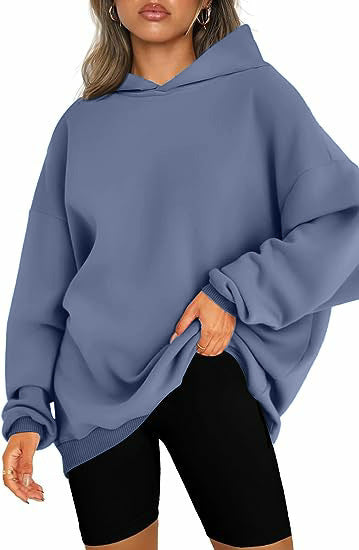 Warm women's oversized hoodie, perfect winter style for cozy casual and loungewear.