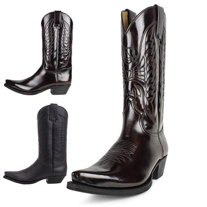 Stylish unisex western boots. Fashion-forward cowboy boots for adventure. Comfortable & durable rider footwear.