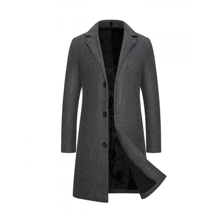 Ladies' elegant long structured coat, a must-have for chic autumn and winter fashion.