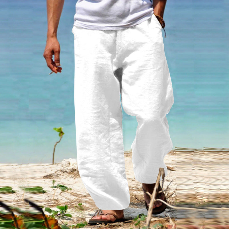 Breathable men's casual pants, offering a lightweight and comfortable fit for modern men's fashion.
