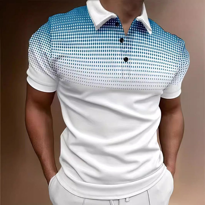 Versatile men's performance polo for golf, moisture-wicking fabric ensures comfort for active lifestyles.