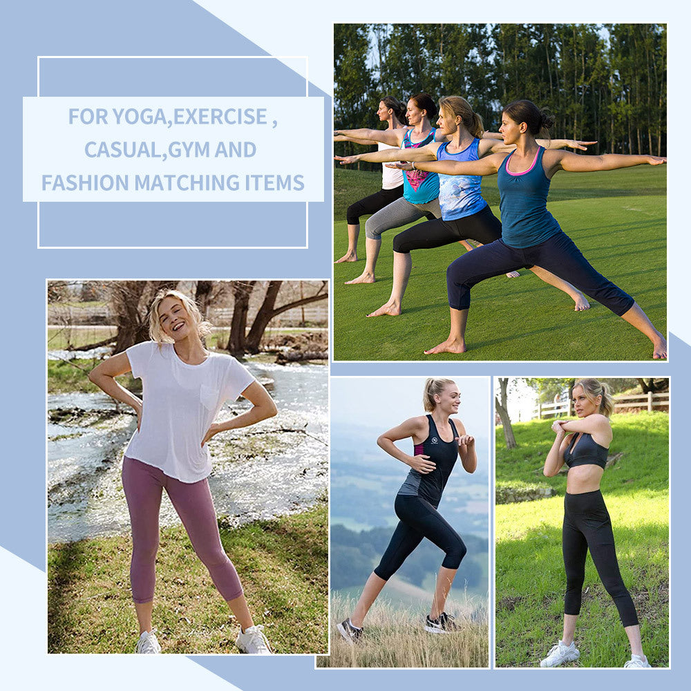 High-waisted women's compression leggings for tummy control, perfect for yoga and fitness workouts.