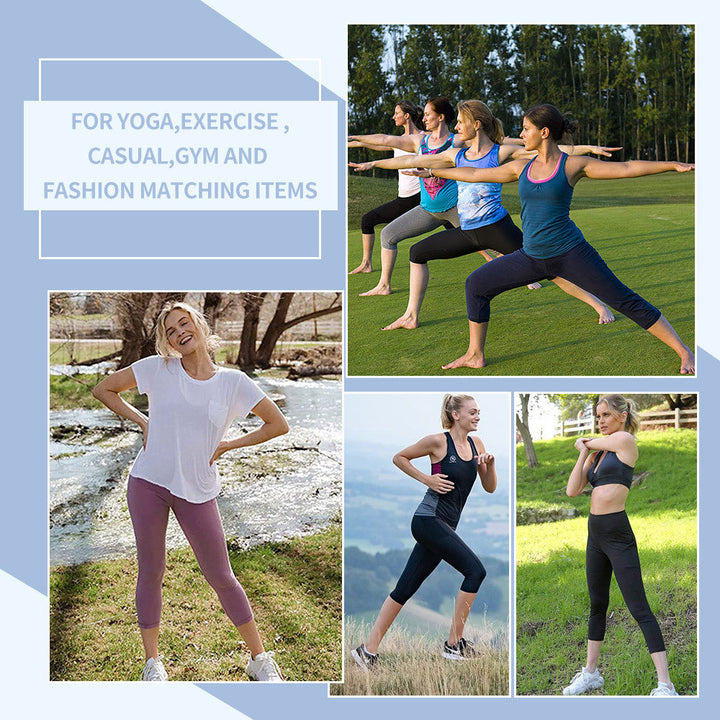 High-waisted women's compression leggings for tummy control, perfect for yoga and fitness workouts.