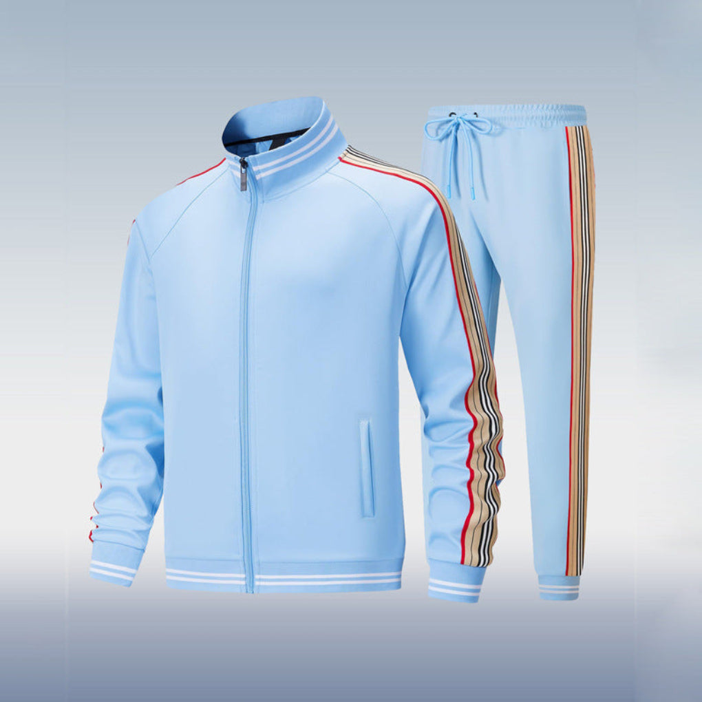 Elite men's versatile two-piece tracksuit. Perfect activewear for sportswear, travel, and stylish casual autumn fashion.