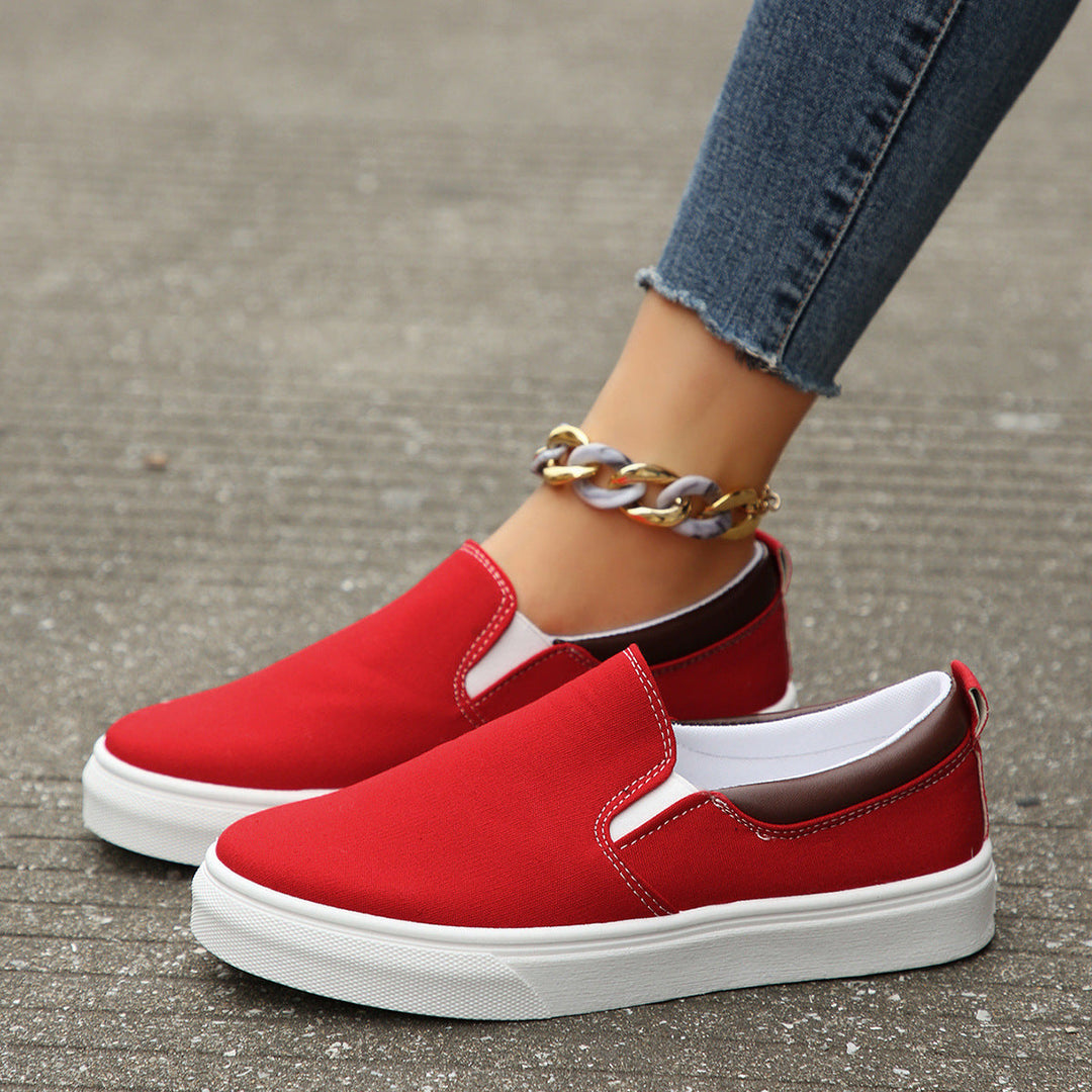 Versatile women's slip-on fashion sneakers with an easy fit and cushioned sole for active comfort.