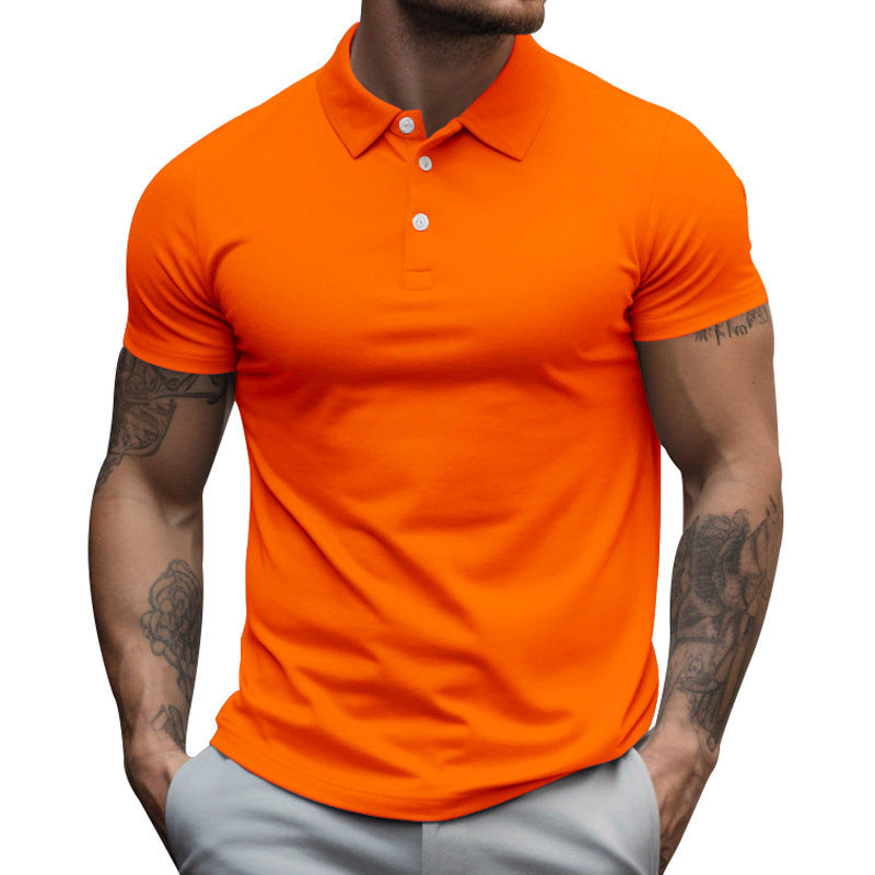 Athletic men's short-sleeve polo in a sleek design, providing ultimate comfort and flexibility.