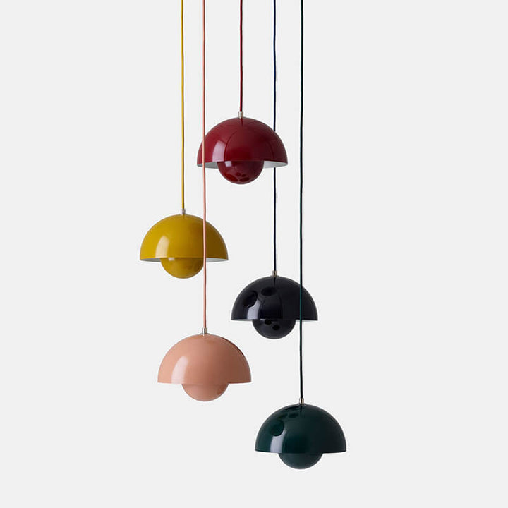 Nordic Dome Pendant Lamp: Stylish metal ceiling light for modern Scandinavian home decor.