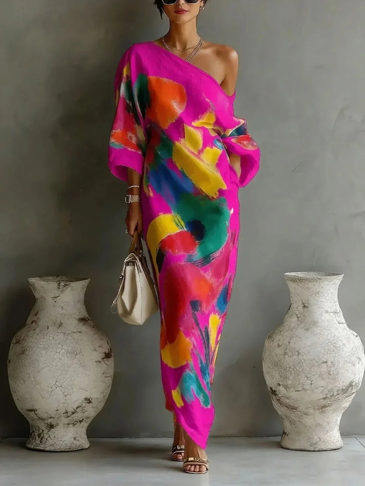 Effortless elegance with a Women's Flowing Penny Maxi Dress. Relaxed long summer dress, ideal for casual to party wear.