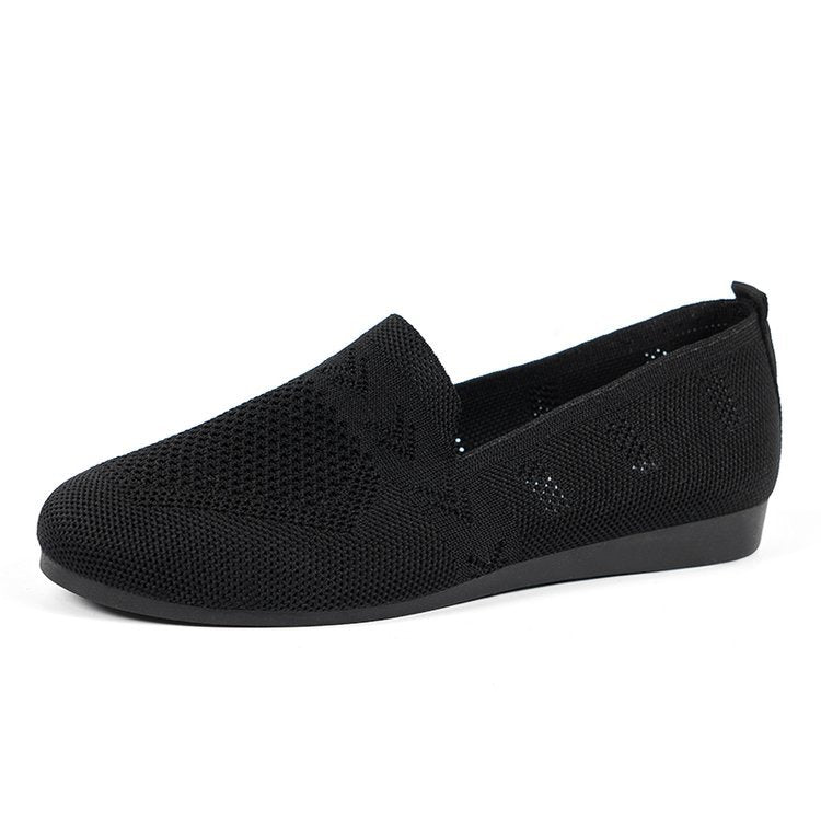 Ladies breathable comfort slippers, stylish women's indoor house shoes with non-slip sole.