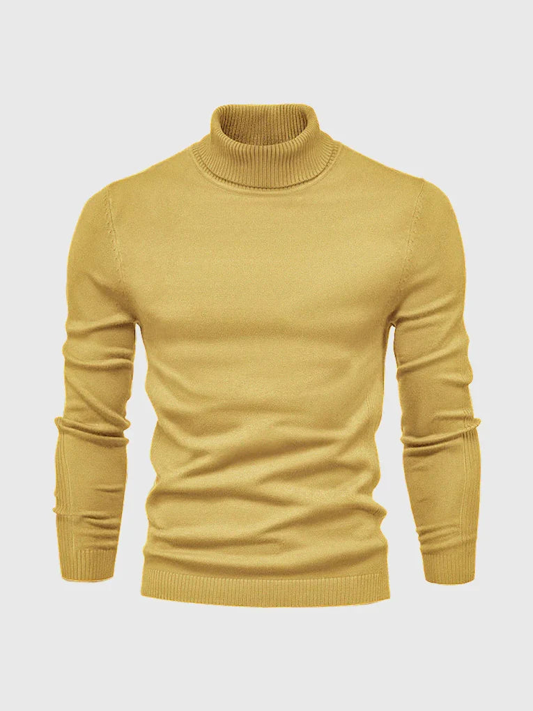 Versatile men's turtleneck sweater, a staple for casual fashion.