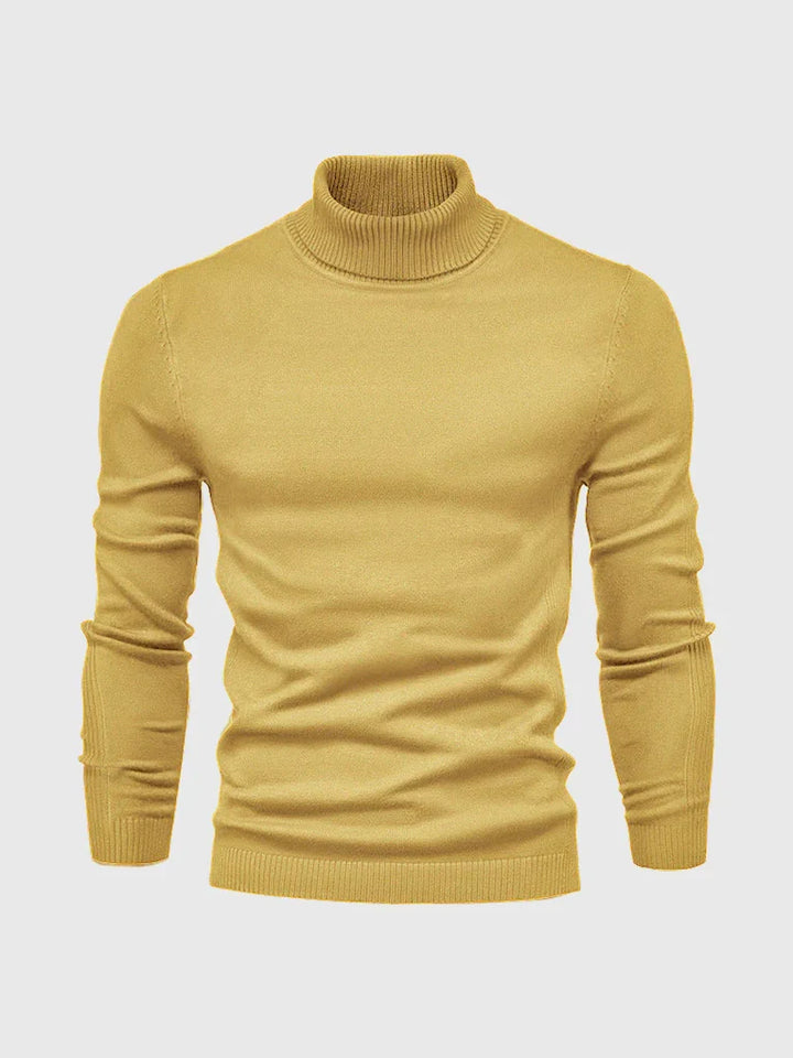 Versatile men's turtleneck sweater, a staple for casual fashion.