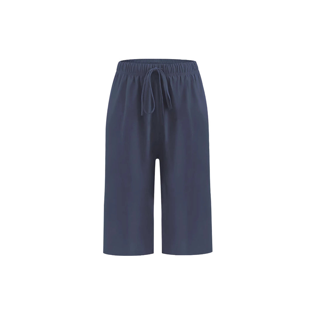Versatile women's stretch Bermuda shorts, offering a comfortable relaxed fit for any casual summer occasion.