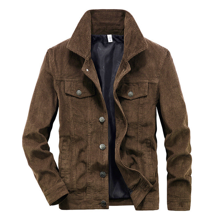 Stylish men's corduroy jacket. Slim fit, lightweight, and modern for spring, fall, and casual wear.