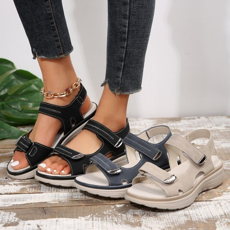 Everyday women's supportive orthopaedic sandals ensure comfort and arch support for active lifestyles.