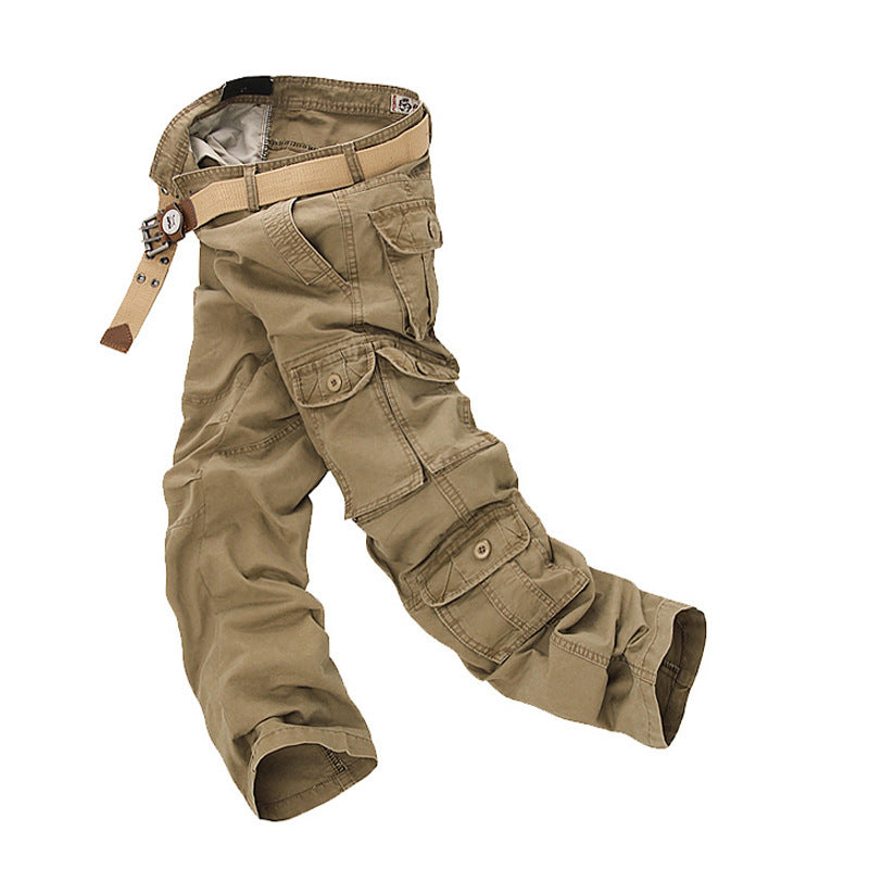 Adventure-ready men's cargo pants, multi-pocket design for essentials, perfect for hiking, travel & exploration.