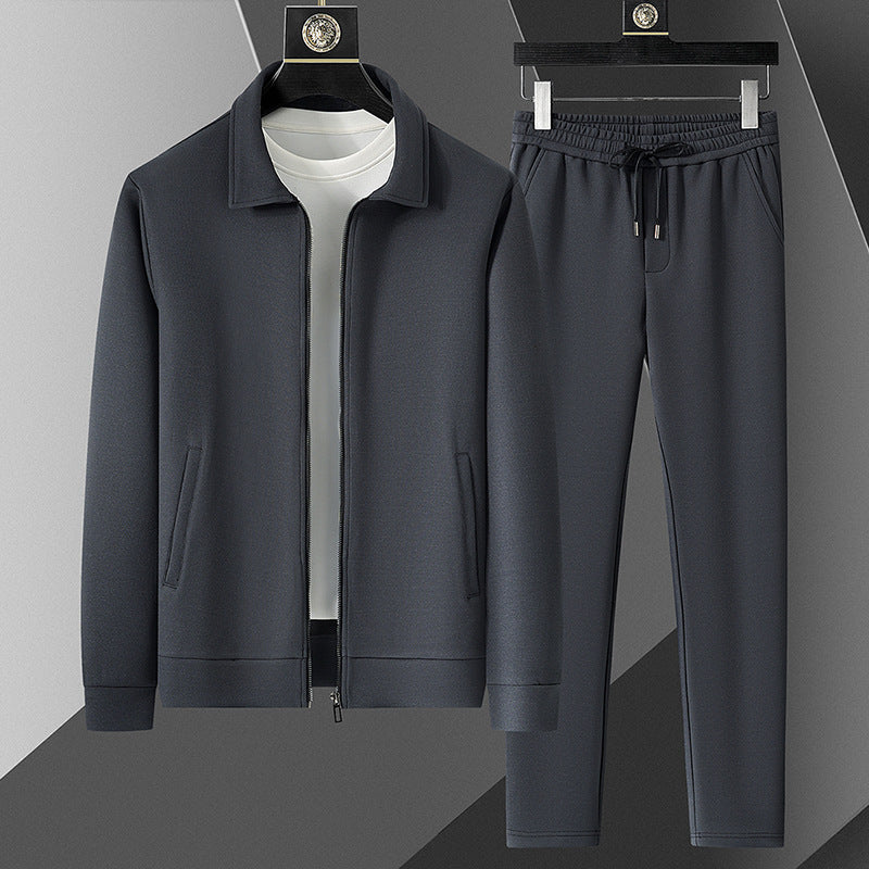 Modern men's activewear tracksuit set, a complete sport set with track jacket & jogger pants for men's fashion.