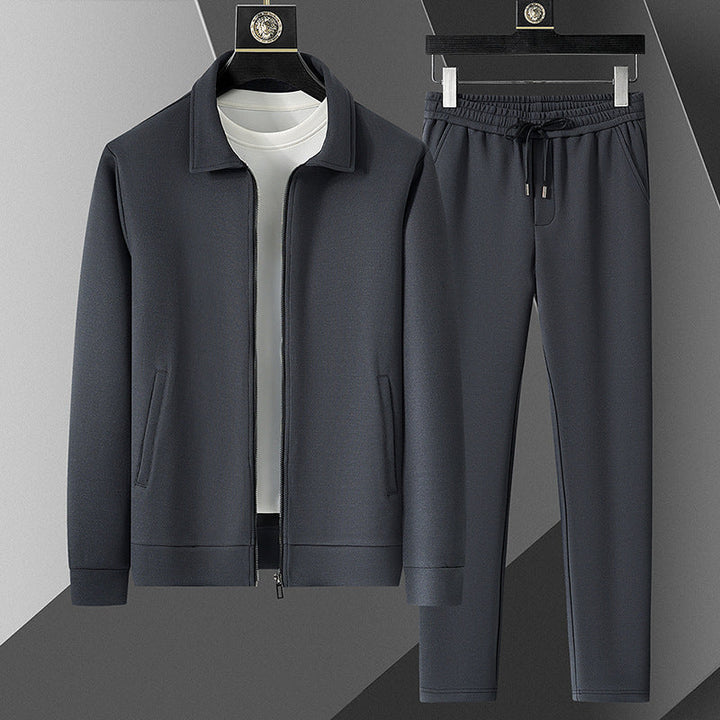 Modern men's activewear tracksuit set, a complete sport set with track jacket & jogger pants for men's fashion.