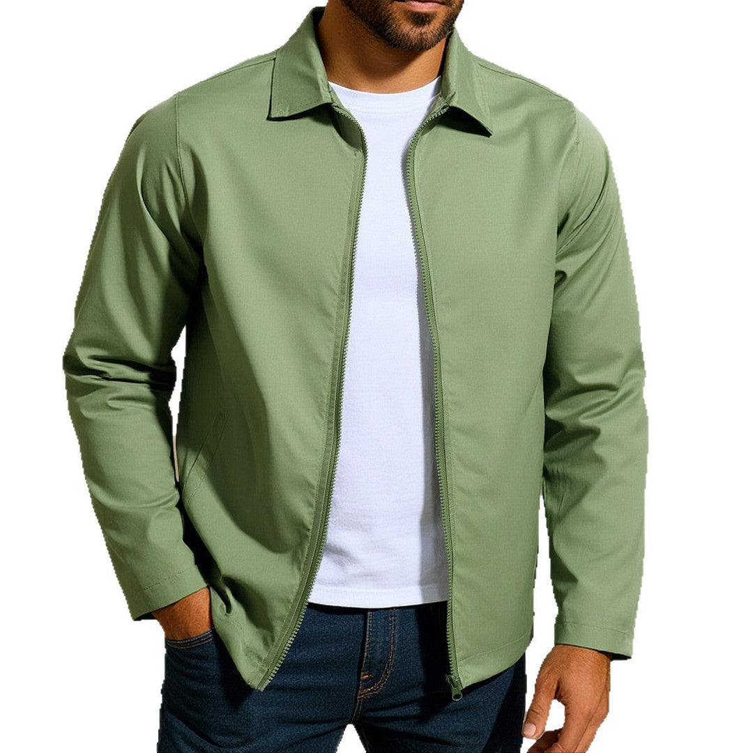 Versatile men's wind-resistant casual jacket, ideal lightweight outerwear for all-season men's fashion.