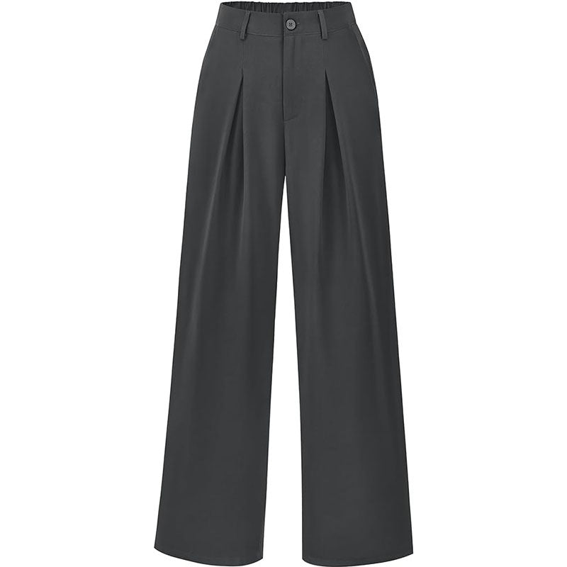 Women's comfortable high waist pleated wide leg pants, ideal for everyday chic or special occasions.