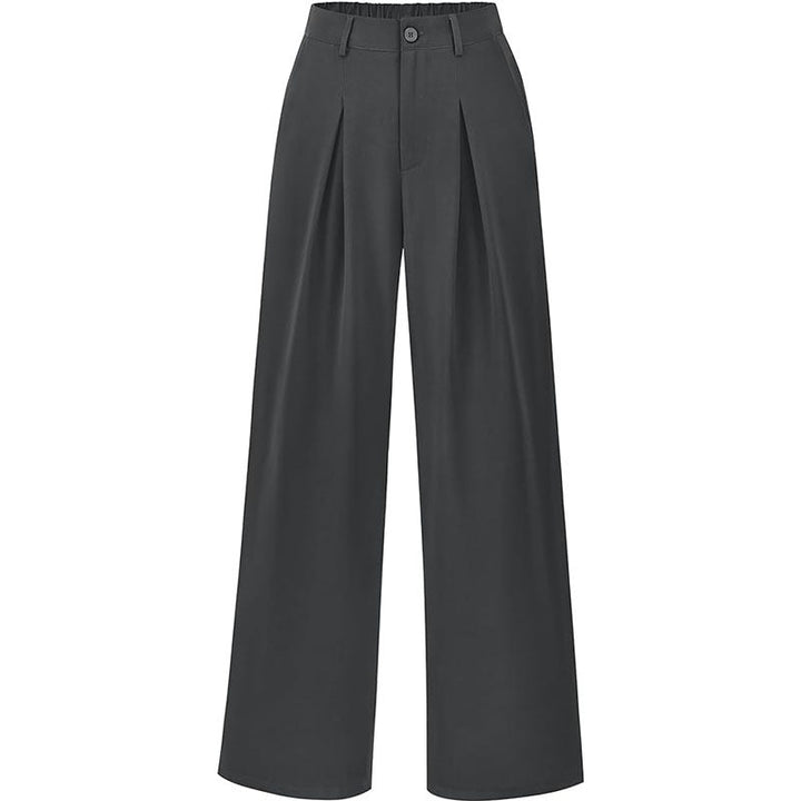 Women's comfortable high waist pleated wide leg pants, ideal for everyday chic or special occasions.