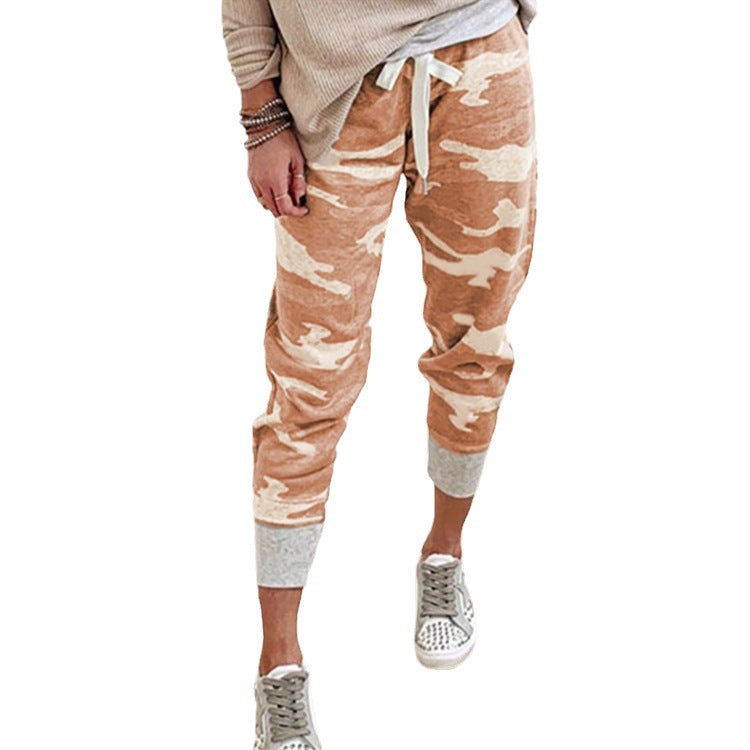 Relaxed fit women's cargo pants, super comfortable with an elastic waist and convenient side pockets.