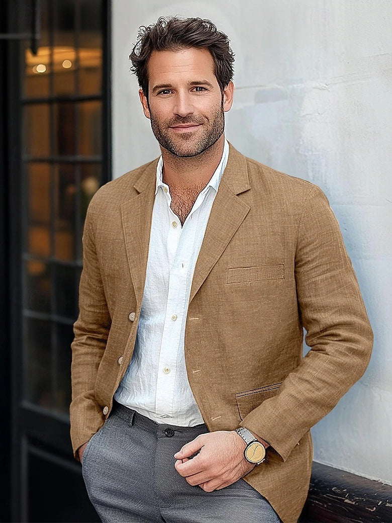Modern men's casual jacket, soft fabric, ideal for everyday fashion & comfort.