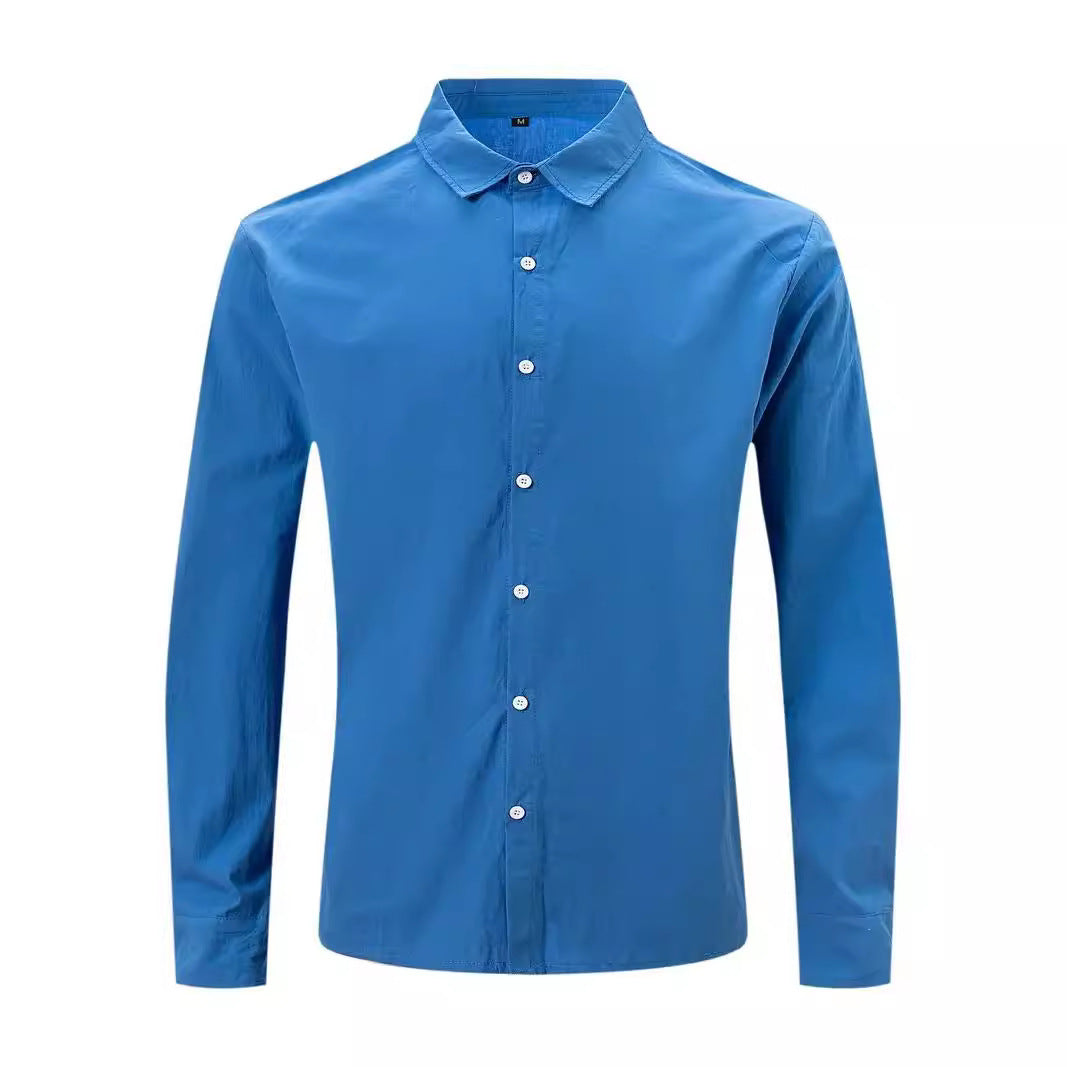 Versatile men's summer shirt. Lightweight, long sleeve, casual button-down for various warm-weather looks.