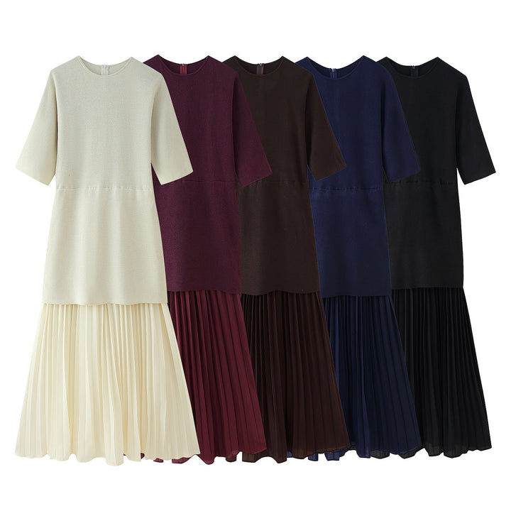 Flowing pleated maxi dress for women, an elegant evening gown with soft fabric, ideal for special occasion wear.