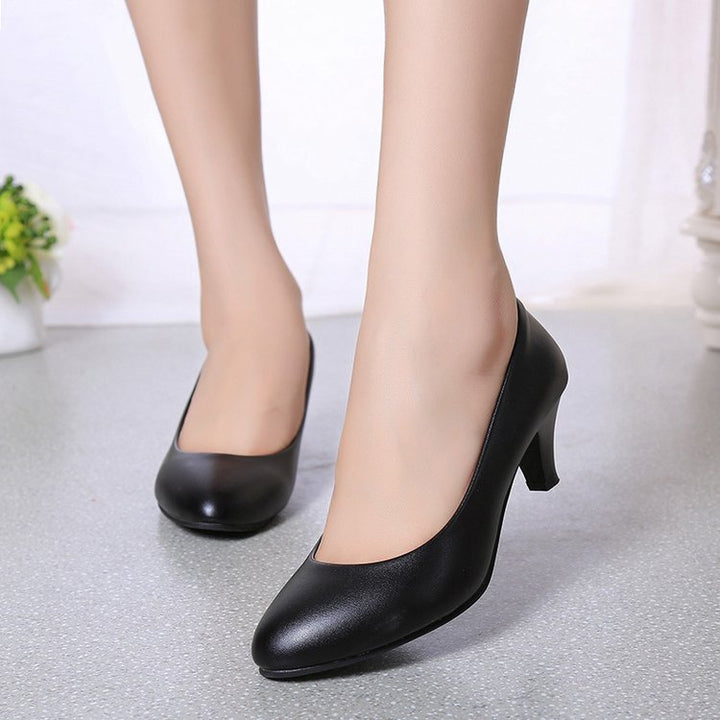 Elegant women's pointed-toe high heel pumps, perfect for formal events, evening wear, or office attire.