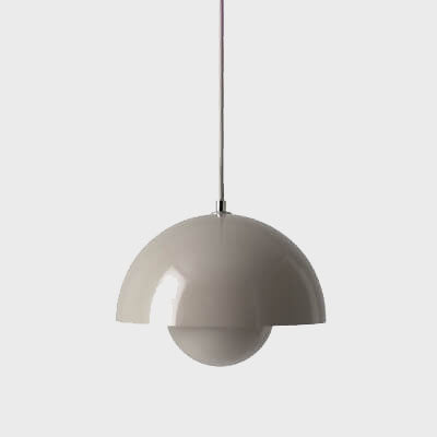 Stylish Nordic dome light, a metal pendant lamp enhancing modern home decor.