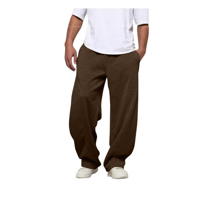 Comfortable men's loose fit jogging pants, ideal for lounge wear, activewear, and relaxation.