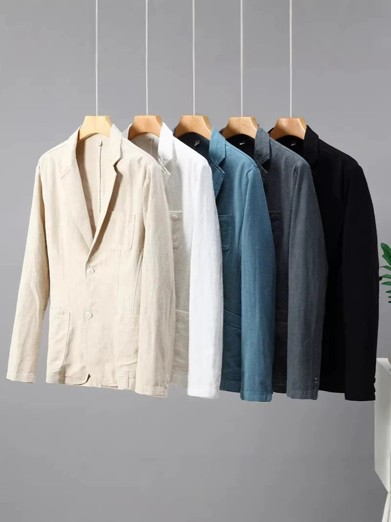 Comfortable & breathable men's lightweight summer blazer, great for casual elegant style.