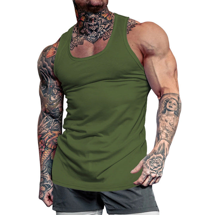 Men's athletic gym tank with ergonomic design. Breathable & performance-driven for ultimate comfort.