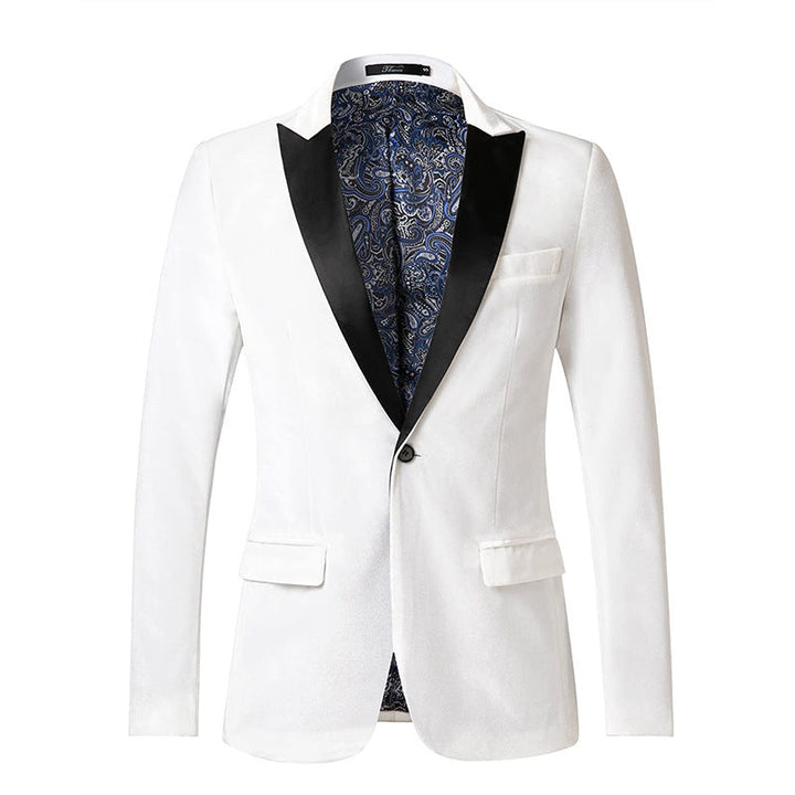 Chic men's party blazer, a formal jacket designed for special occasion evening wear.
