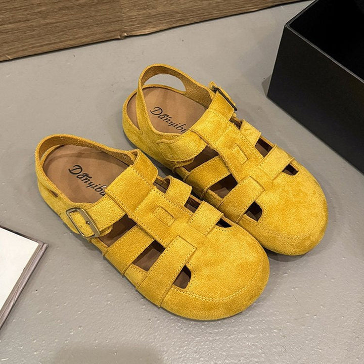 Casual elegant women's strappy sandals with adjustable fit, non-slip sole for summer versatility.