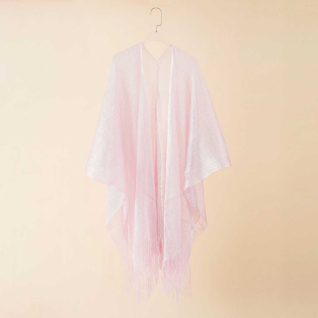Lightweight women's elegant fringe kimono, perfect for summer fashion & travel.