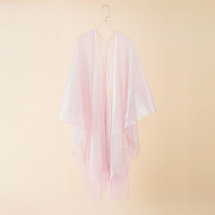 Lightweight women's elegant fringe kimono, perfect for summer fashion & travel.