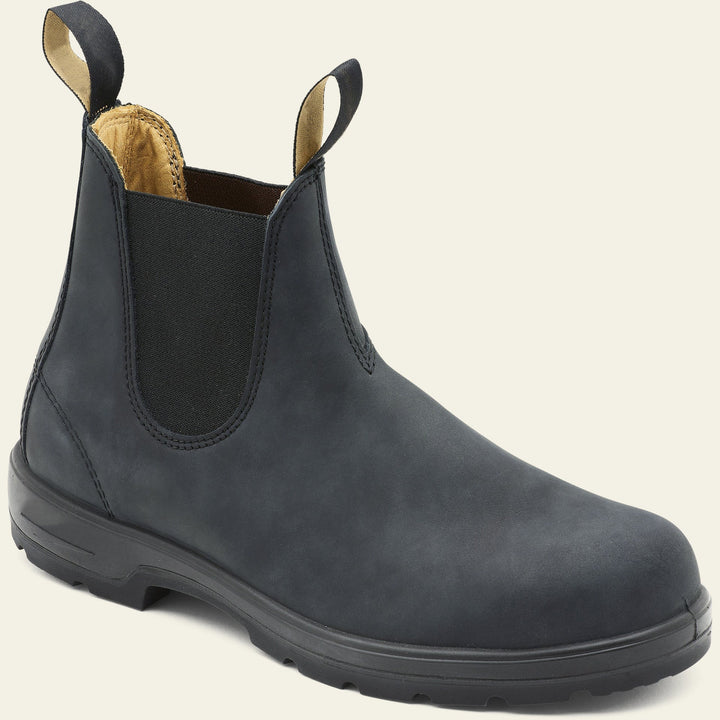 Durable men's Chelsea ankle boots in premium leather, designed for long-lasting wear with a comfortable, versatile fit.