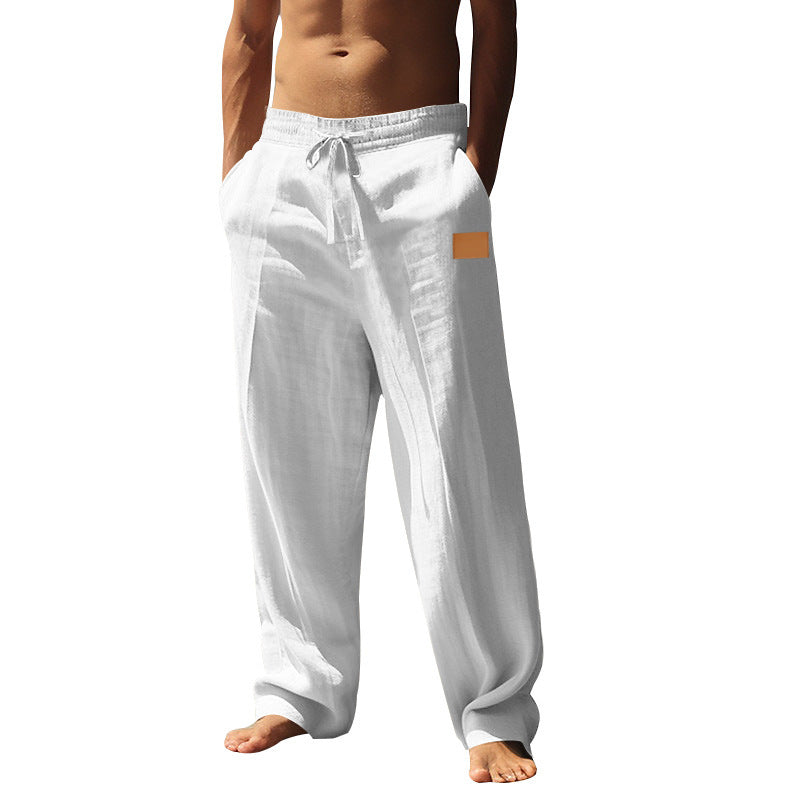 Loose fit casual pants for men, ideal for vacation, travel, and relaxed leisure.
