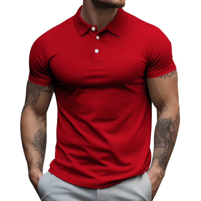 Stay-dry men's polo shirt, engineered for ultimate comfort & moisture management during warm weather.