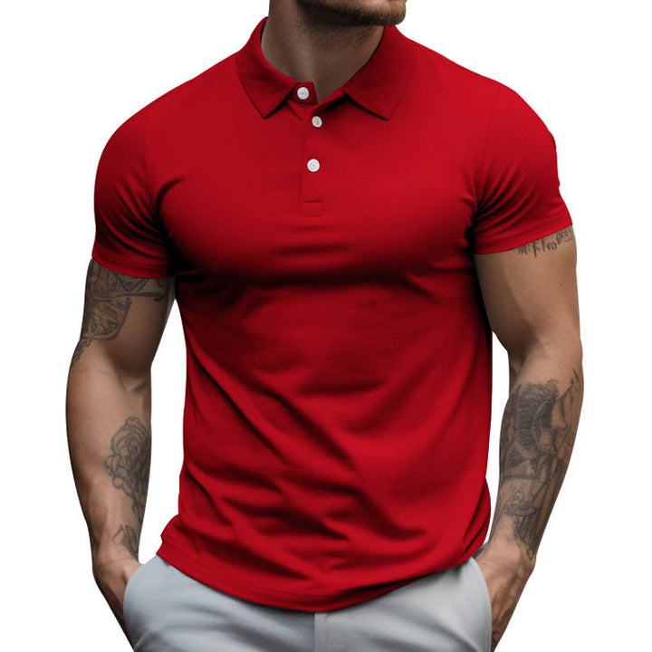 Stay-dry men's polo shirt, engineered for ultimate comfort & moisture management during warm weather.