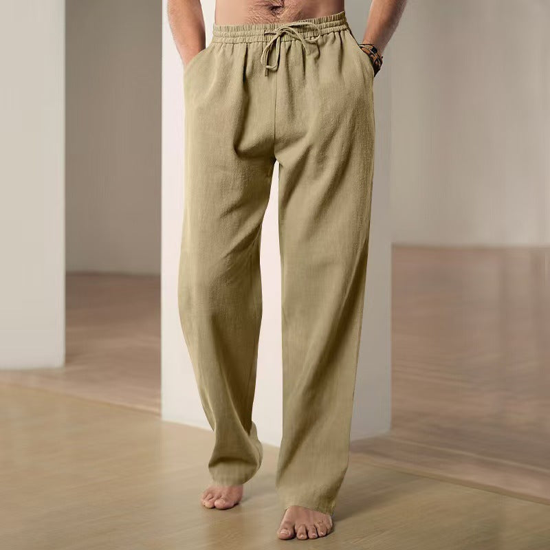 Men's beachwear pants, relaxed fit, elastic waist, an essential for summer holidays & resort wear.