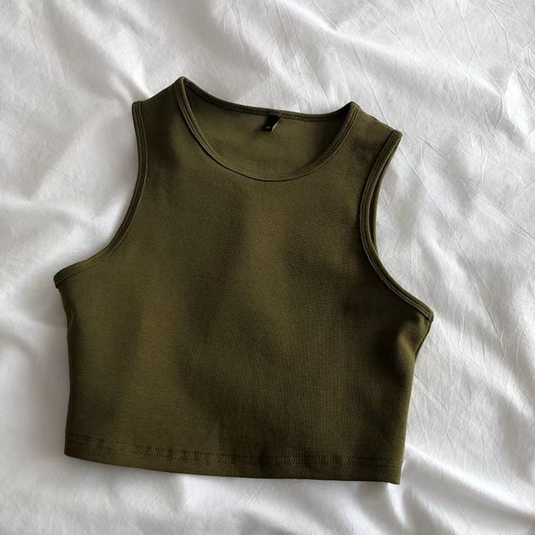 Casual chic women's crop top, a fitted top designed for comfort and effortless everyday style. So versatile.